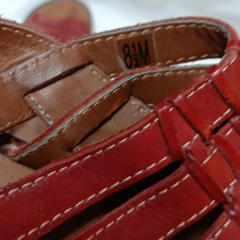 Naturalizer Comfort Women's Cinnamon Brown Hook And Loop Sandals Size 8.5M